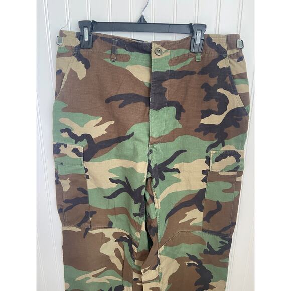 US Army Combat Pants Men Med-Long Woodland Camouflage 8415-01-390-8946 - Picture 2 of 7